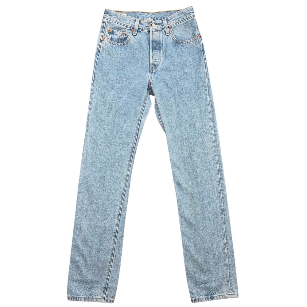 Levis Premium 501 Original Straight Leg Light Wash Jeans W25 L32 12501-0327